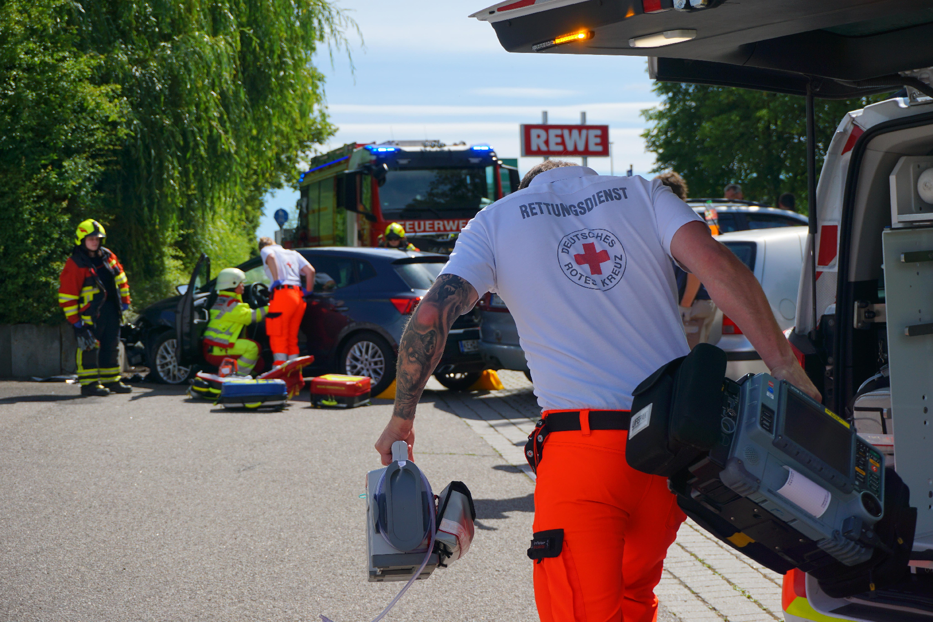 Einsatzfoto Verkehrsunfall